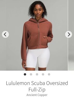 lululemon athletica Scuba Oversized Full-Zip Hoodie in Ancient Copper